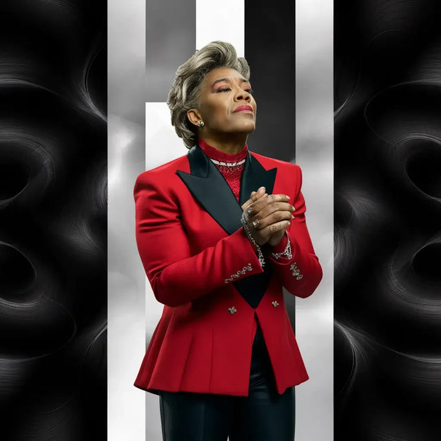 Person in red jacket embodying authentic leadership in hustle culture