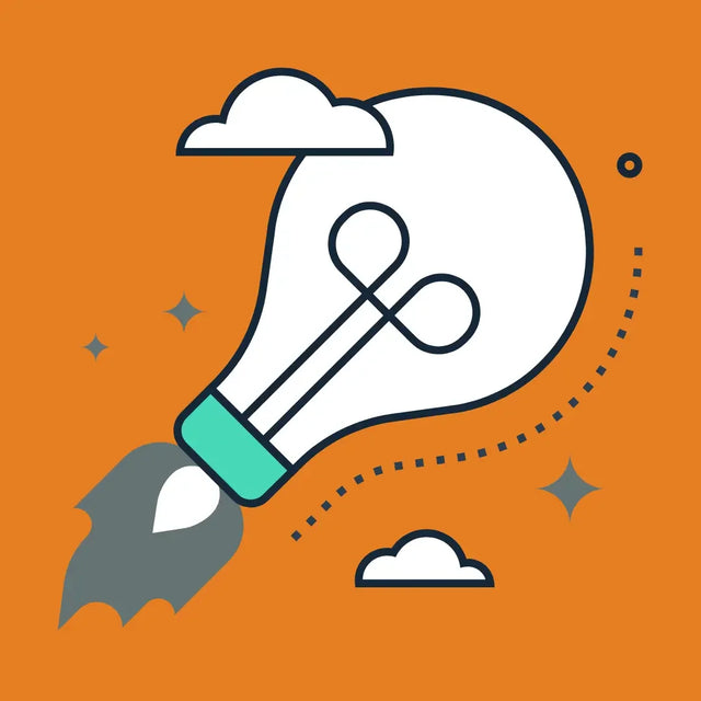 Avodah Dynamics light bulb rocket driving creativity and hustle culture