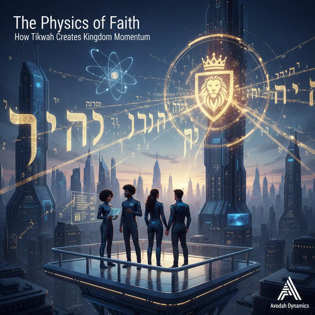 Futuristic cityscape model embodying biblical hope and Tikvah