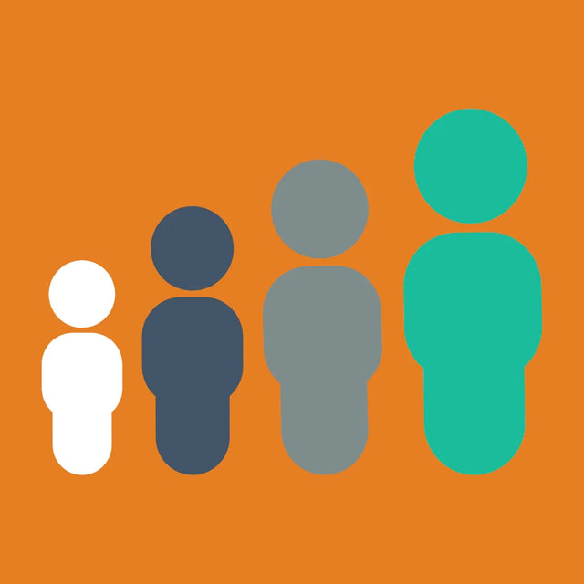 Four human-shaped icons symbolizing sustainable growth in Avodah Dynamics’ vision.