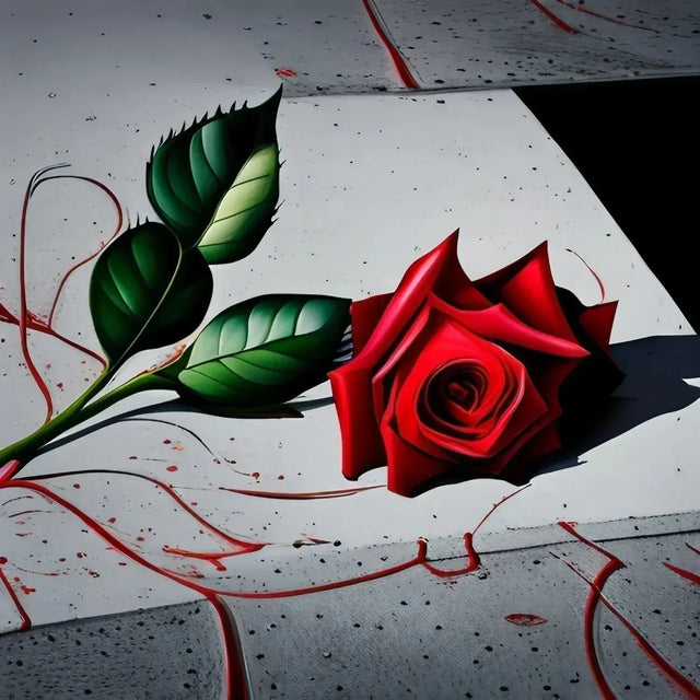 Red rose symbolizing resilience in hustle culture for entrepreneurs