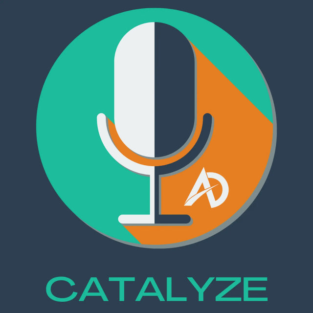 Podcast microphone icon representing Avodah Dynamics and purpose-driven leadership.