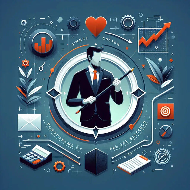 Black tailored suit jacket with white lapels and red tie representing Avodah Dynamics’ purpose meets passion