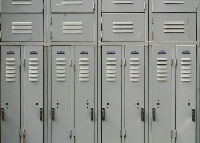 Metal school lockers with ventilation slats supporting empowering educational excellence in schools