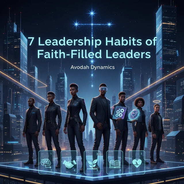 Book cover of 7 Leadership Habits of Faith-Filled Leaders emphasizing servant leadership