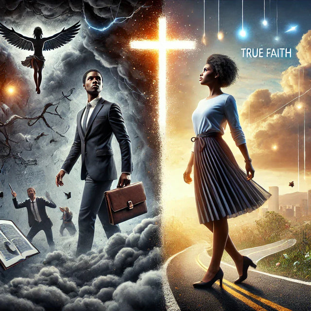 Religious faith depiction illustrating true faith in purpose-driven leadership.