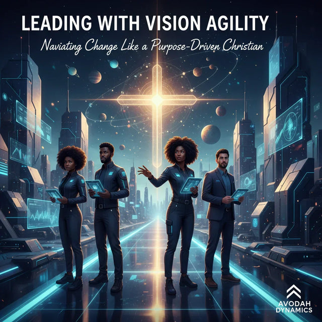 Futuristic cityscape hologram inspiring vision agility for Christian leaders