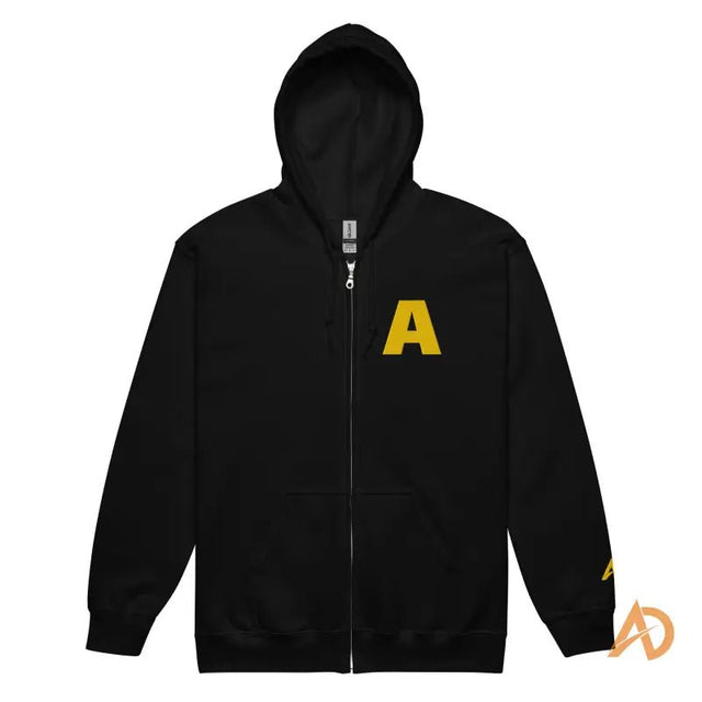 Black Dominion Zip - up Hoodie - Avodah Dynamics