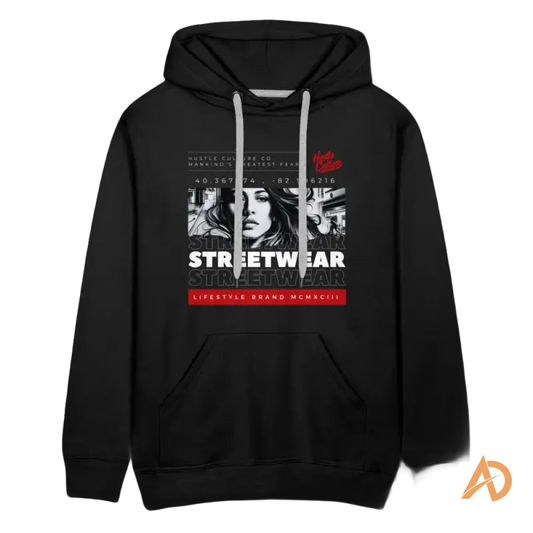 Black Hustle Culture Co. Mankind’s Greatest Fear Hoodie, a premium hoodie for fearless hustlers
