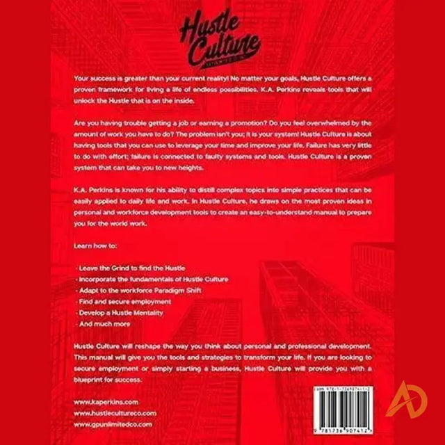 Hustle Culture Workbook By k a Perkins - Avodah Dynamics