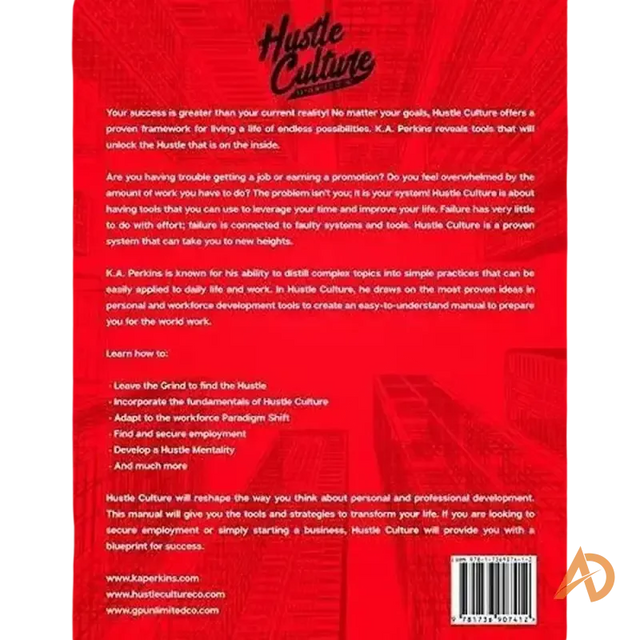 Hustle Culture Workbook By k a Perkins - Avodah Dynamics