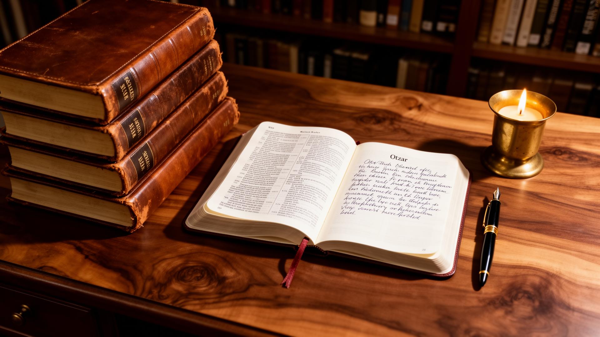 Otzar — Treasury, storehouse, treasure. The word for the place where a kingdom stores what matters most.