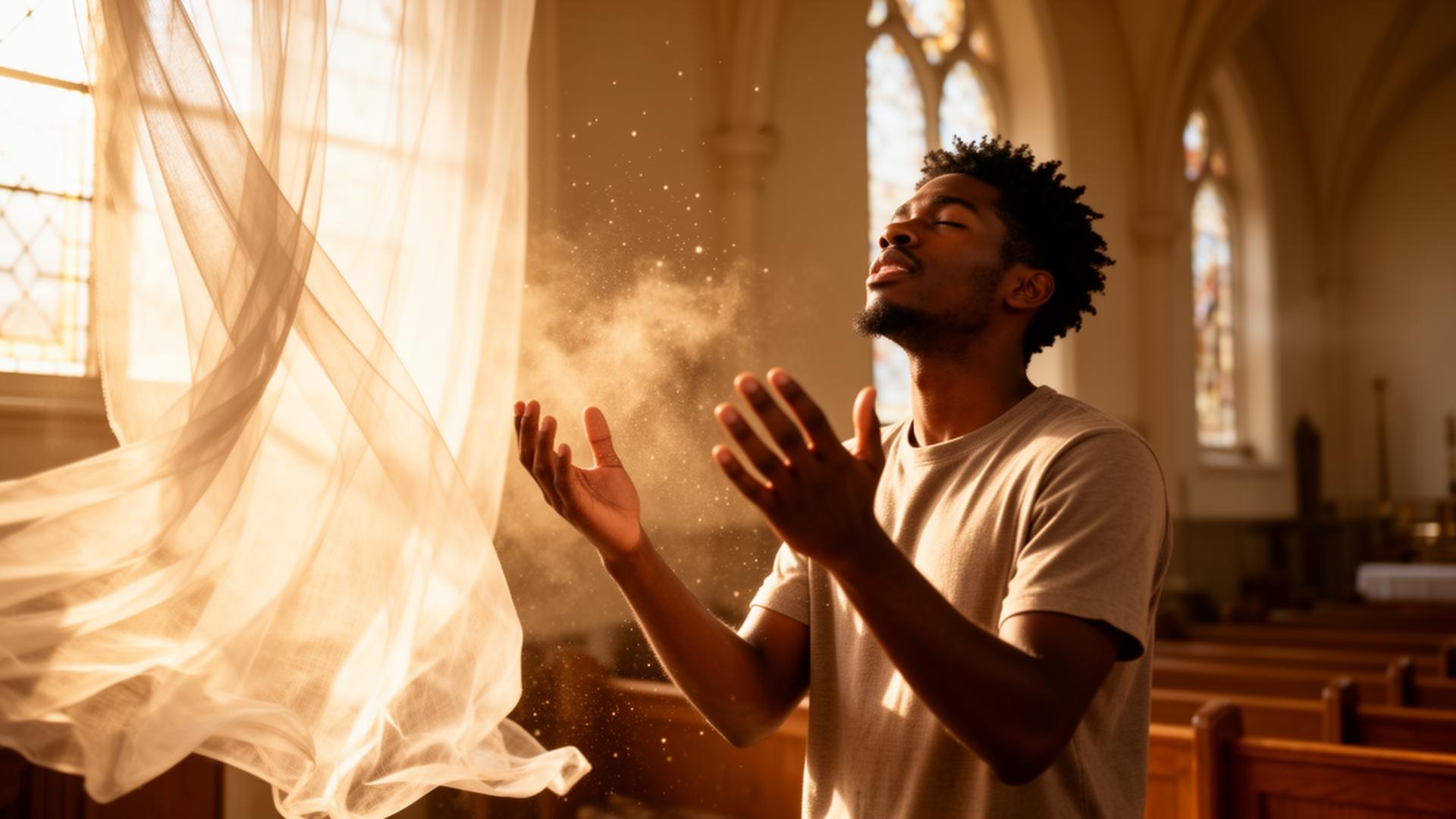 Ruach — Spirit, breath, wind. The word used for the Spirit of God hovering over the waters at creation.