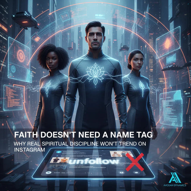 Futuristic glowing lotus interface for authentic spiritual growth of kingdom leaders