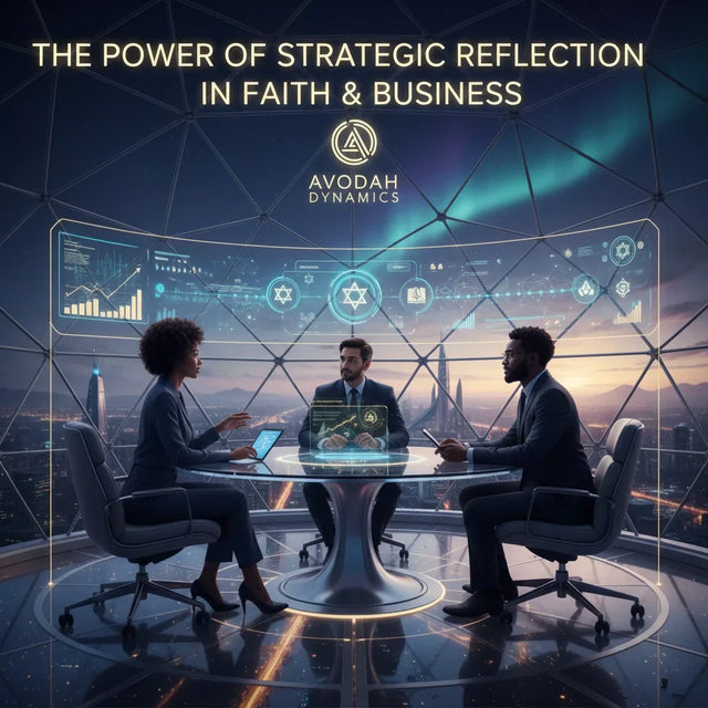 Holographic Avodah Dynamics table centerpiece inspired by biblical principles