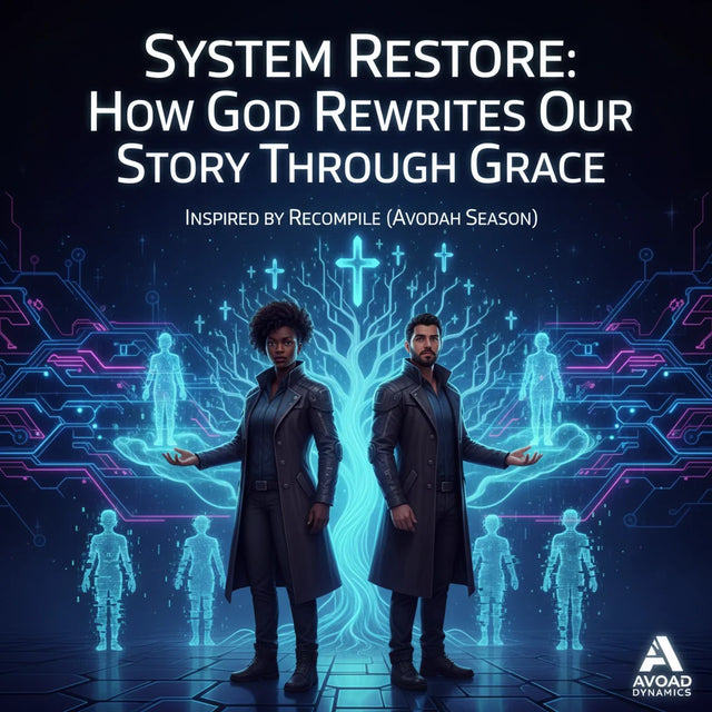 Black leather trench coat with cross design in Avodah Season Christian apparel