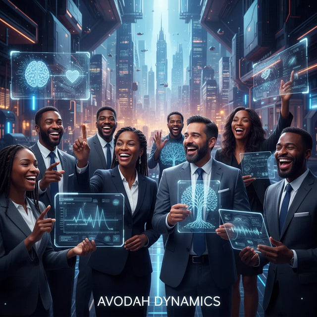 Holographic tree model in glowing blue and green, symbolizing purpose-driven Christian coaching.