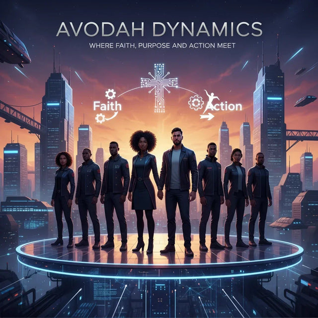 Avodah Dynamics cross necklace symbolizing purpose drives and personal development