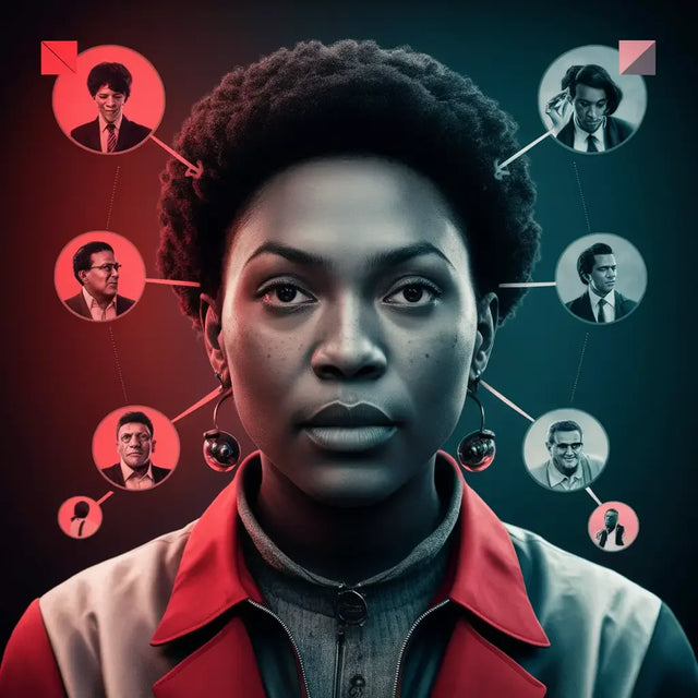 Woman embodying transformational leadership in hustle culture