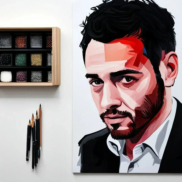 Bearded man painting symbolizing embracing failure in hustle culture