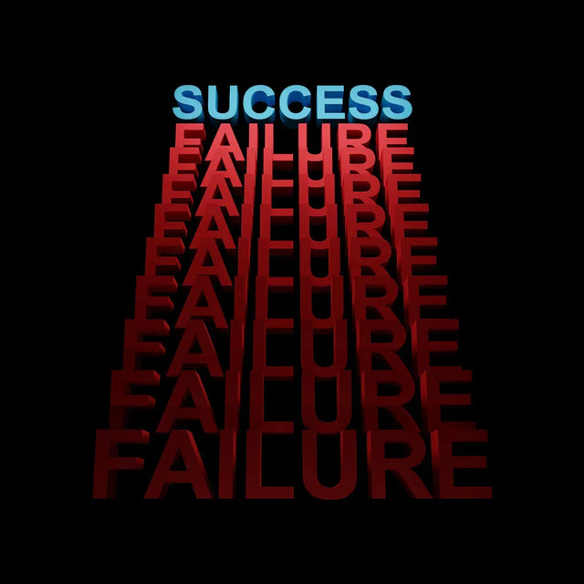 Blue and red success text on black background in Hustle Culture Workbook