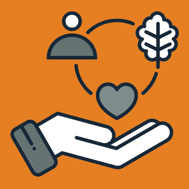 Avodah Dynamics open hand icon symbolizing positive impact and care