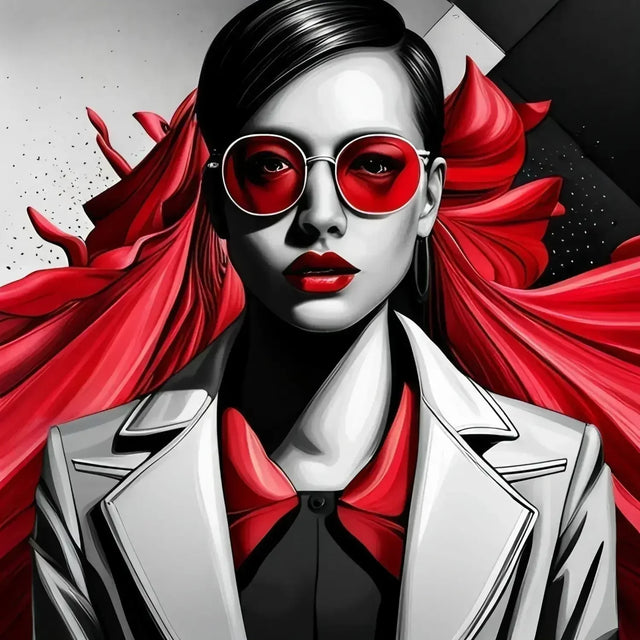 Woman with red hair and sunglasses embodying the unlimited lifestyle in redefining success.