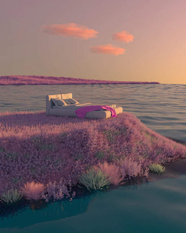 Modern bed with pink throw blanket illustrating cultivating patience for personal growth