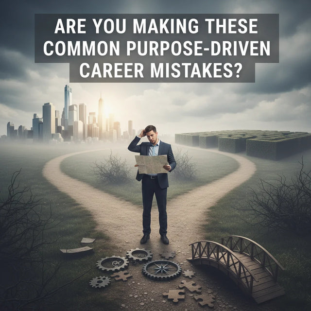 Confused businessman at crossroads with a map symbolizing pursuit of a purpose-driven career beyond accounting jobs