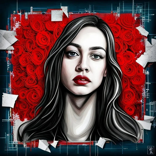 Woman with long hair and red roses symbolizing overcoming the one day mentality.