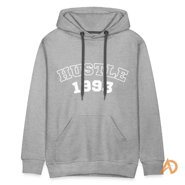 Hustle sweatshirt hoodie in grey from 1993 Vintage Hustle Hoodie By Hustle Culture