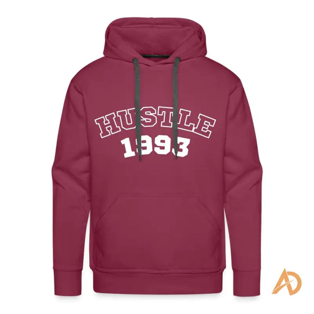 Men’s premium hoodie featuring 1993 Vintage Hustle design for a timeless spirit in hustle culture