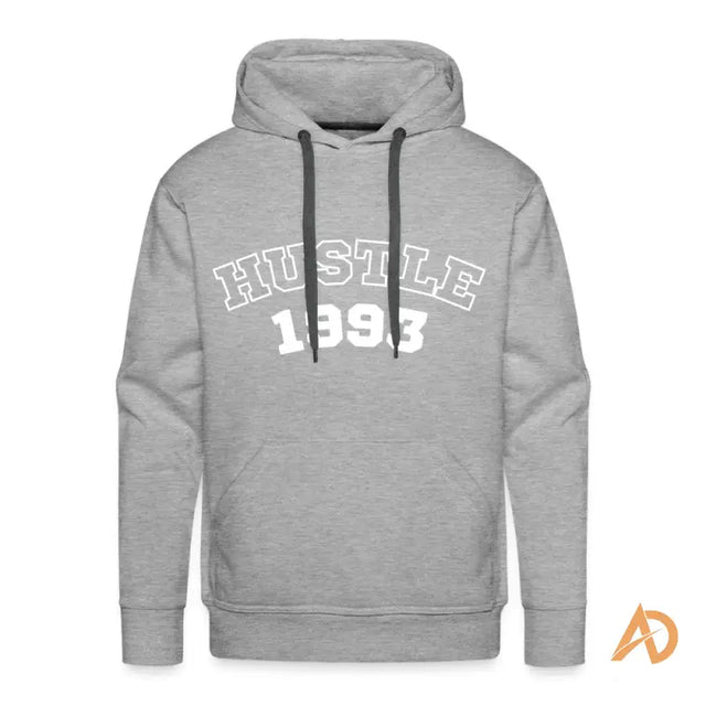 1993 Vintage Hustle Hoodie By Hustle Culture showcasing a men’s premium hoodie vintage vibe