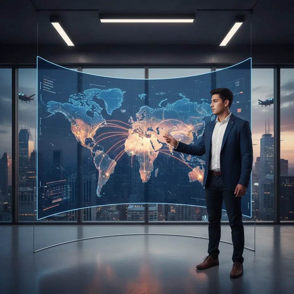 3D curved holographic world map for vision agility in Christian leaders