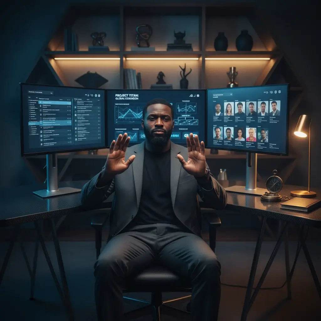 Sleek 3D-printed black and silver laptop for Christian coaching character development