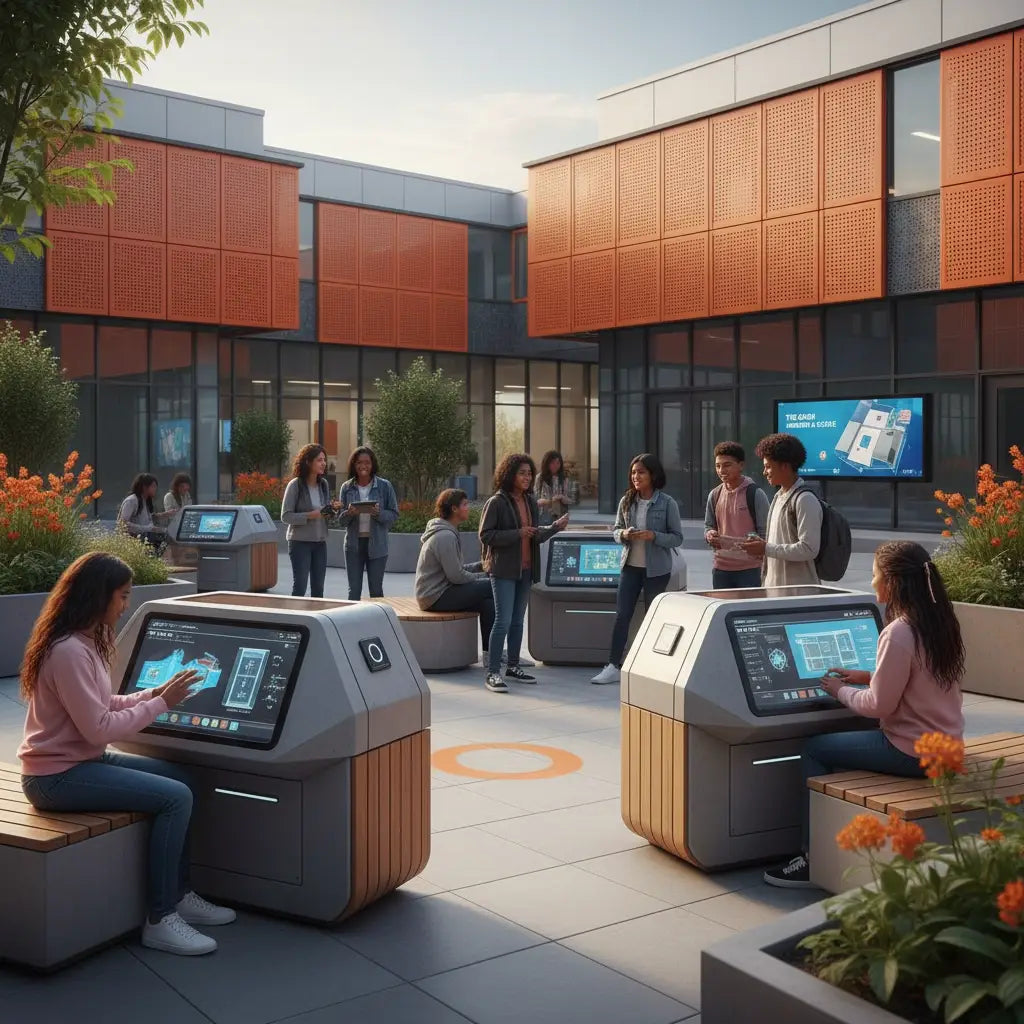 Sleek black and silver 3D printer transforming Christian education.