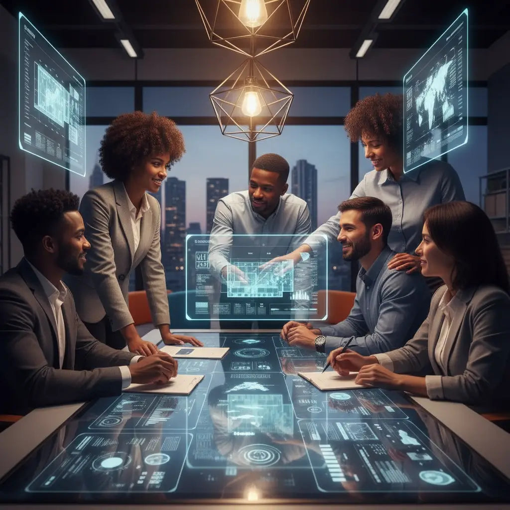 Holographic touchscreen table by Avodah Dynamics for Christian leaders integrity