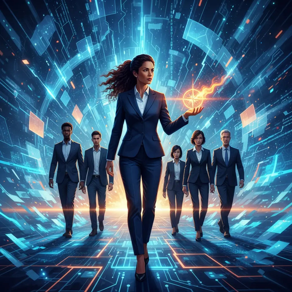 Futuristic black suit embodying biblical leadership for servant leaders