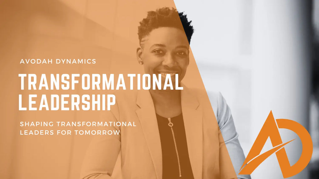 Marketing banner for Avodah Dynamics Transformational Leadership Program promoting innovative leadership.