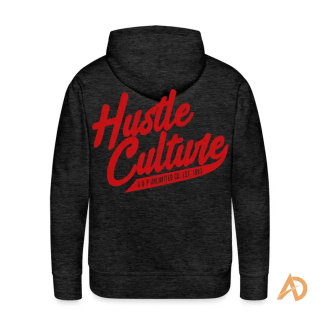 Black hoodie with hate culture design from Ambition & Perseverance by Hustle Culture