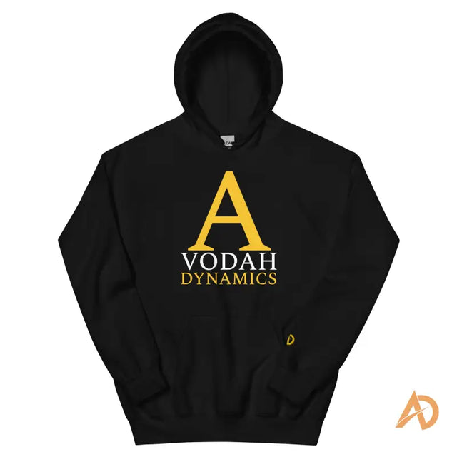 Avodah Gold Standard Hoodie with black design and gold A logo
