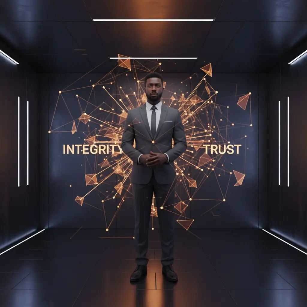 Charcoal gray tailored suit for biblical leadership and servant leaders