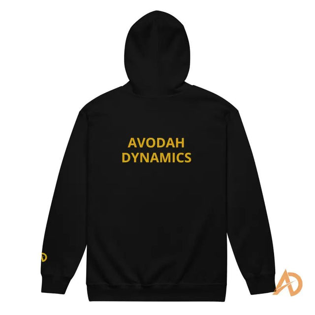 Black Dominion Zip - up Hoodie - Avodah Dynamics