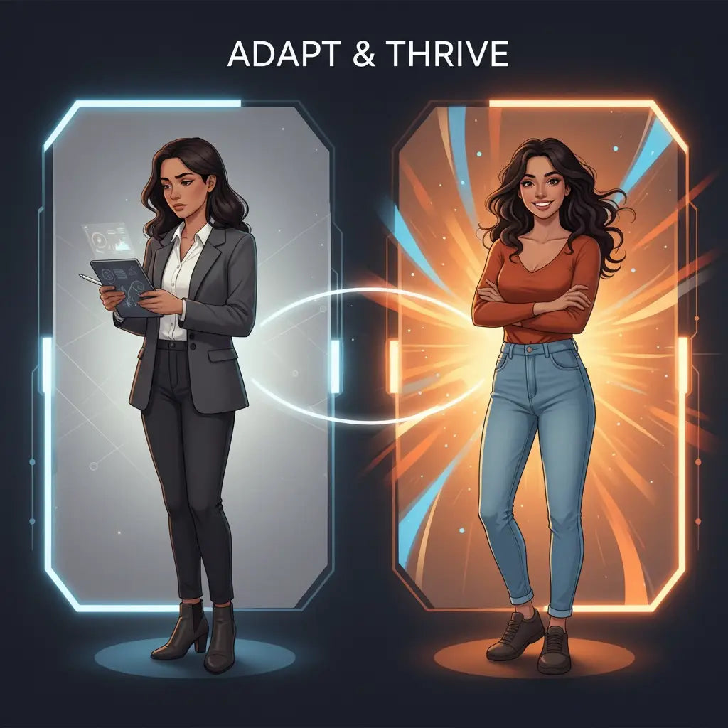 Professional in black leather suit for Christian coaching character development