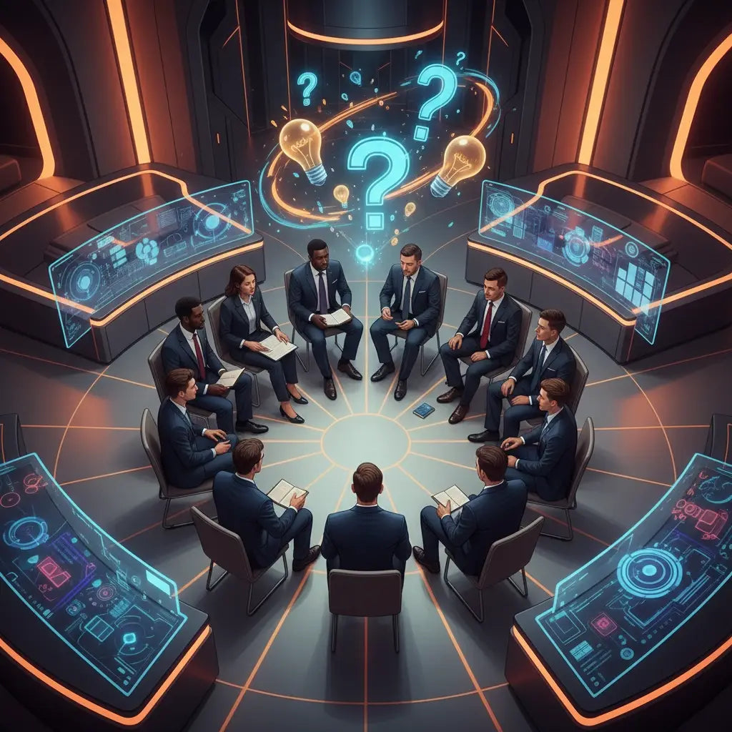 Blue light bulb with question marks illuminating big dreams in Gods kingdom