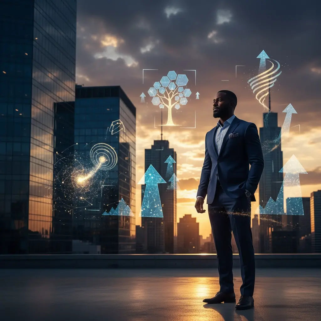 Man in blue suit jacket embodying spiritual discipline and timeless avodah dynamics