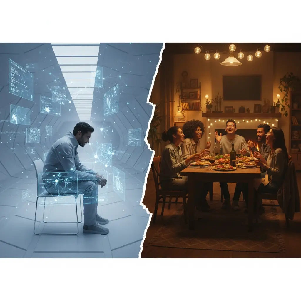 Sleek blue and white Intel laptop in real community spiritual lives article