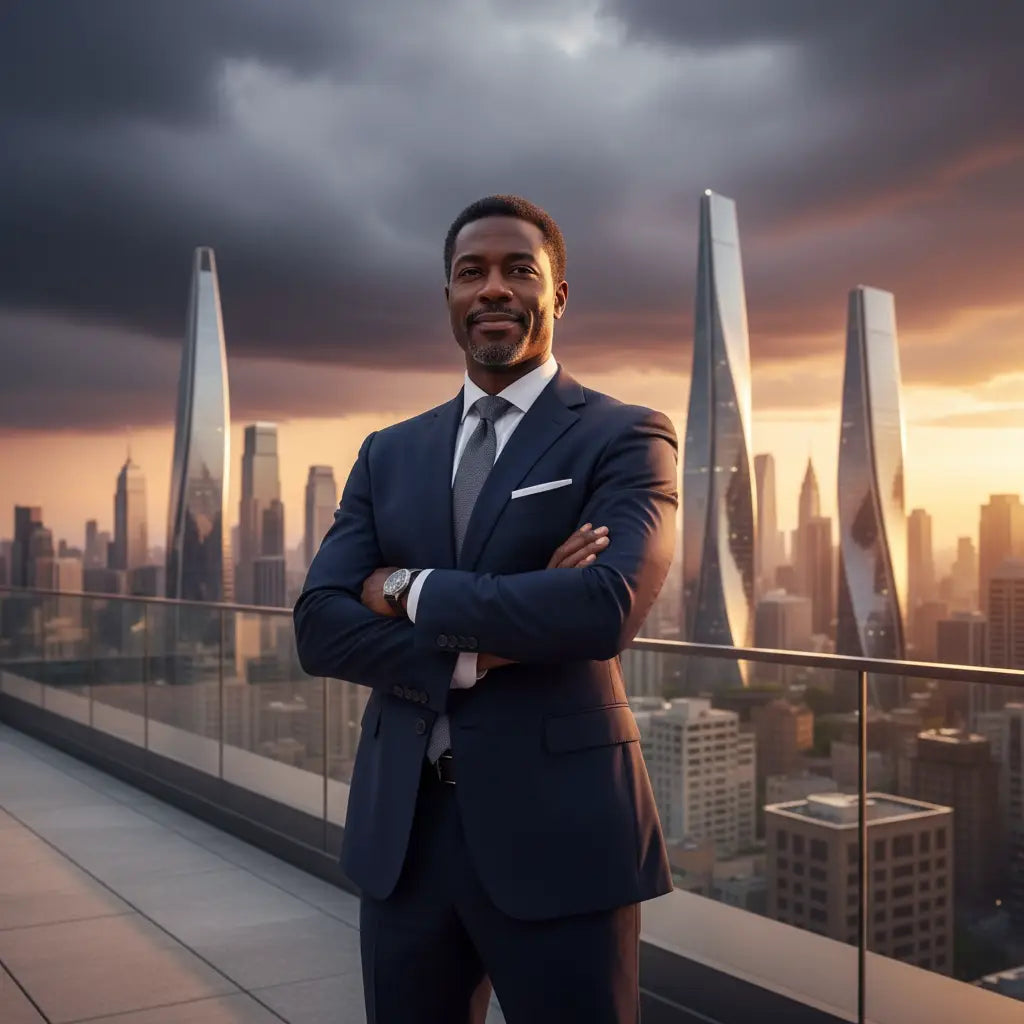 Dark blue wool suit with pocket square for overcoming spiritual exhaustion