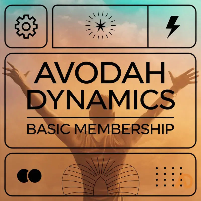 Digital Avodah Dynamics Basic Membership card highlighting support network for growth journey