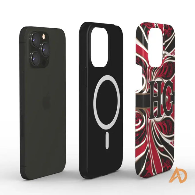 Three iPhone cases showcasing added durability crafted in a Durable Dual-layer Phone Case